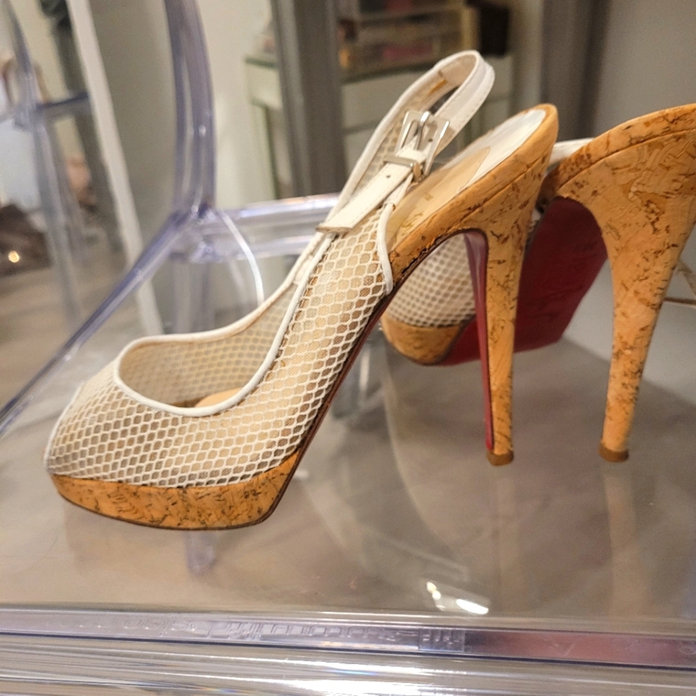 Christian Louboutin sandals, authentic, size 36.5